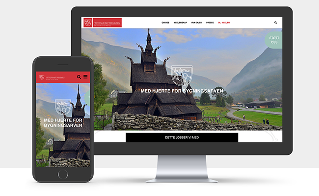 Nettsider for fortidsminneforeningen