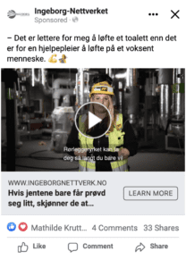 Kampanje og film i sosiale medier for Ingeborgnettverket