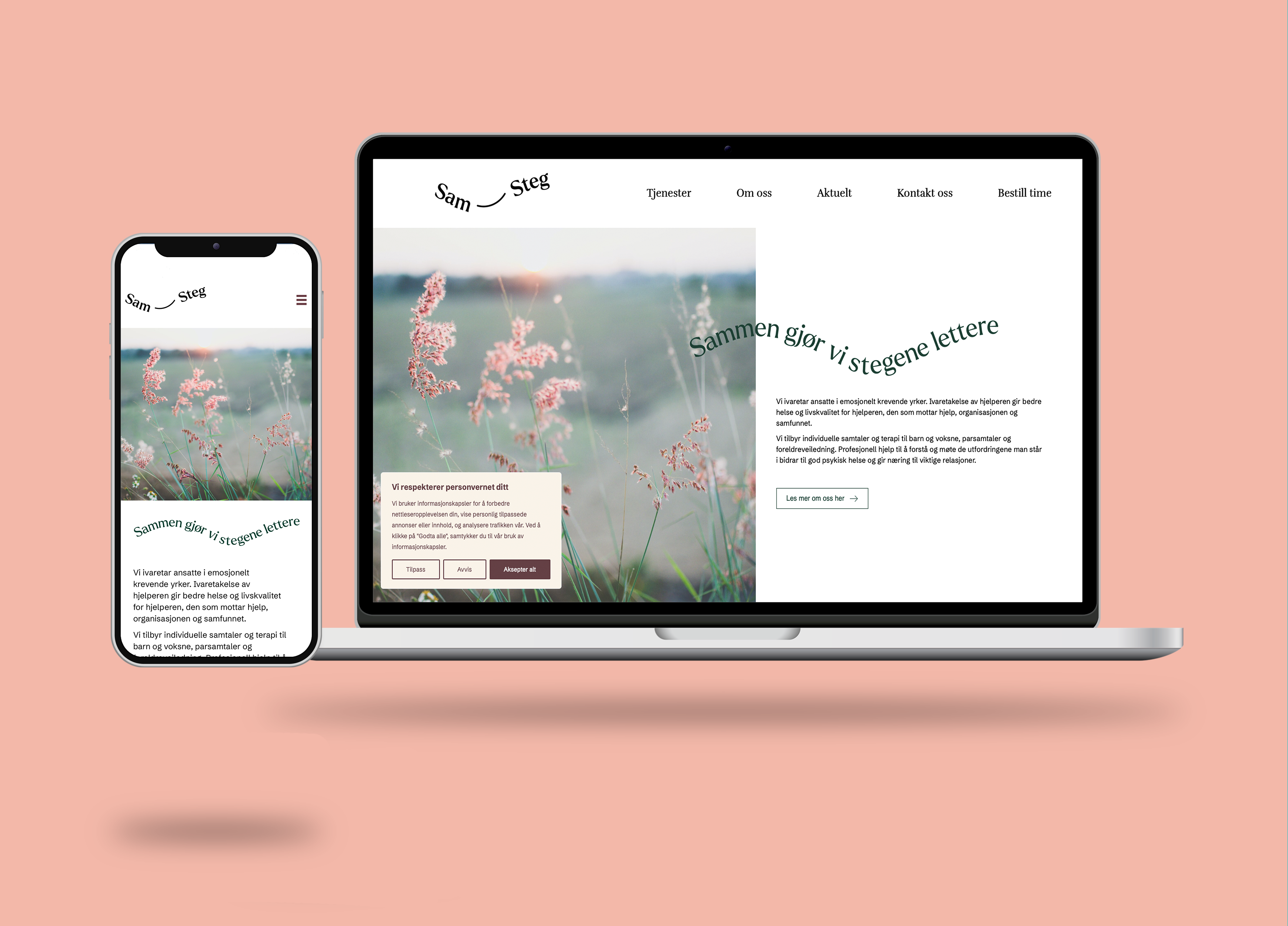 Nettside i wordpress for Samsteg